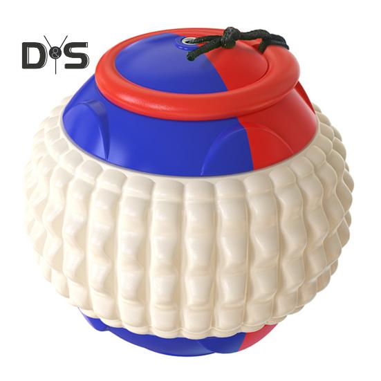

Игрушка для собак с мячом, интерактивная обучающая игра «Тяни и бросай», игрушка для собак, неразрушимая игрушка для собак с мячом для агрессивных жевателей синий
