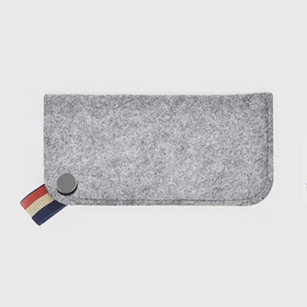 

Soft Wool Felt Glasses Case Portable Eyeglasses Pouch Outdoor Portable Sunglasses Bag Glasses Storage Case for Student светло-серый