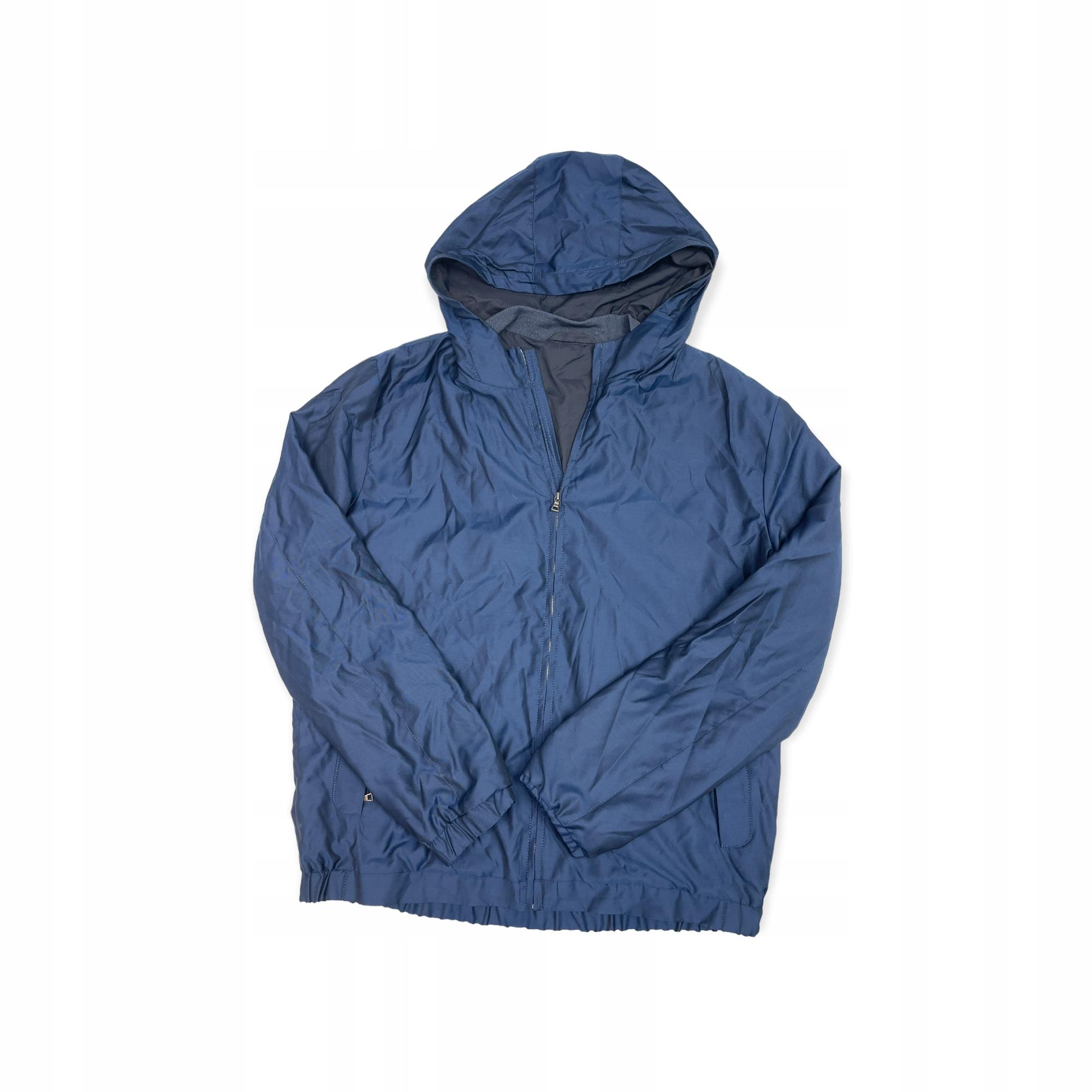 

Men s jacket hood navy blue BLAZEK ITALY L - Used
