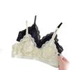 French Lace Push-Up Bra for Small Busts - Sexy, No-Gap Ultra-Thin Triangle Cup