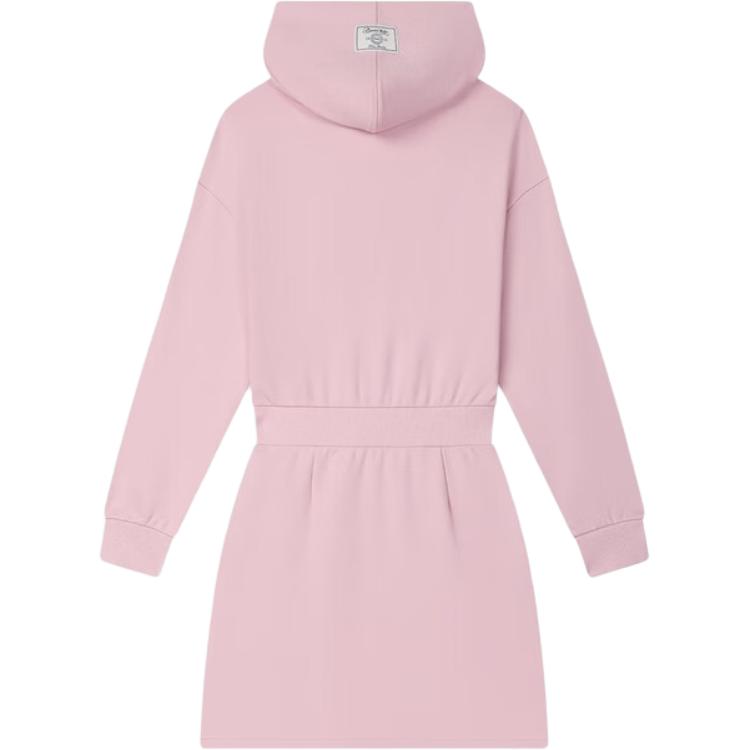 Fila Breathable Comfortable Loose Casual Long Sleeve Dress Women Dresses Dark-Cherry-Blossom-Pink F11W439310F-PK