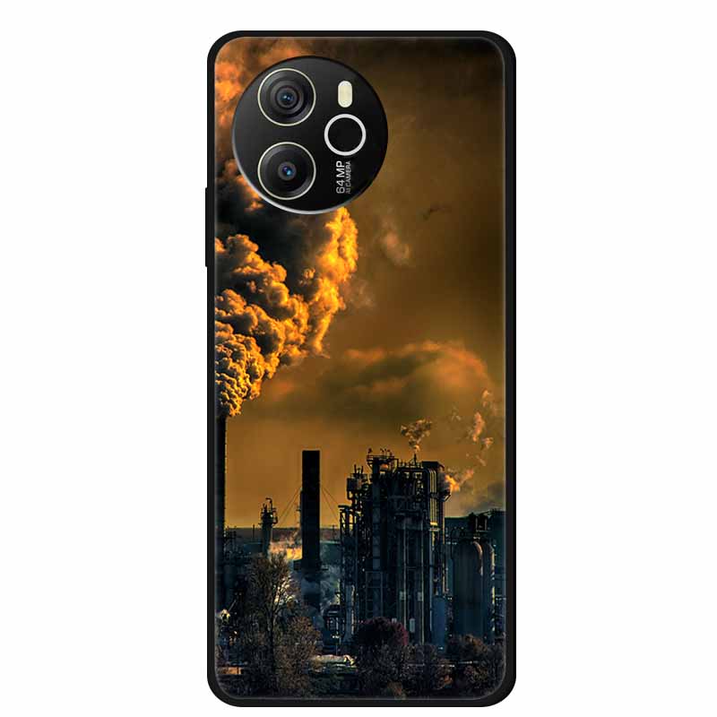For Oscal Tiger 12 Phone Case Painted Soft TPU Silicone Cases Blackview Oscal Tiger12 4G Fashion Bumper Capa Original Back Cover