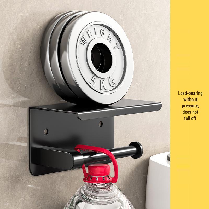 Wall-Mounted Waterproof Toilet Paper Holder with Storage