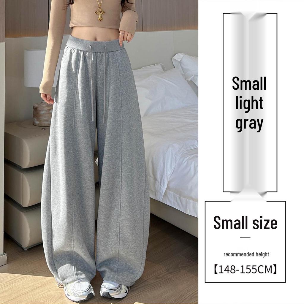 Spring 2026 High-Waisted Wide-Leg Pants - Slimming Loose Straight Casual Two-Wear Floor-Length for Women