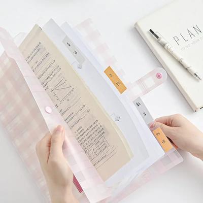 1ks Kawaii Taška na soubory Organizér Data Book Dokument Velkokapacitní Pouzdro na dokumenty Držák na bankovky Portfolio Kancelářské školní potřeby