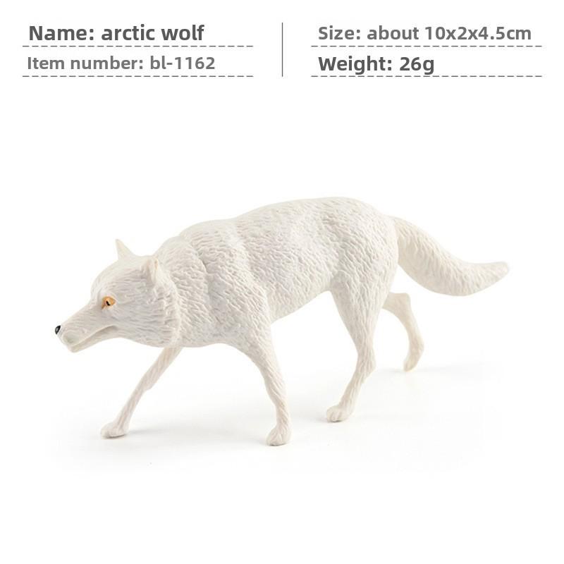 Wolf Arctic Wildlife Pvc Figurine Models For Collectors And Nature Decor Scene