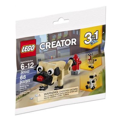 JOGO DE MONTAGEM - LEGO® - Pug 3 em 1 - Preto - Para montar você mesmo - A partir de 6 anos