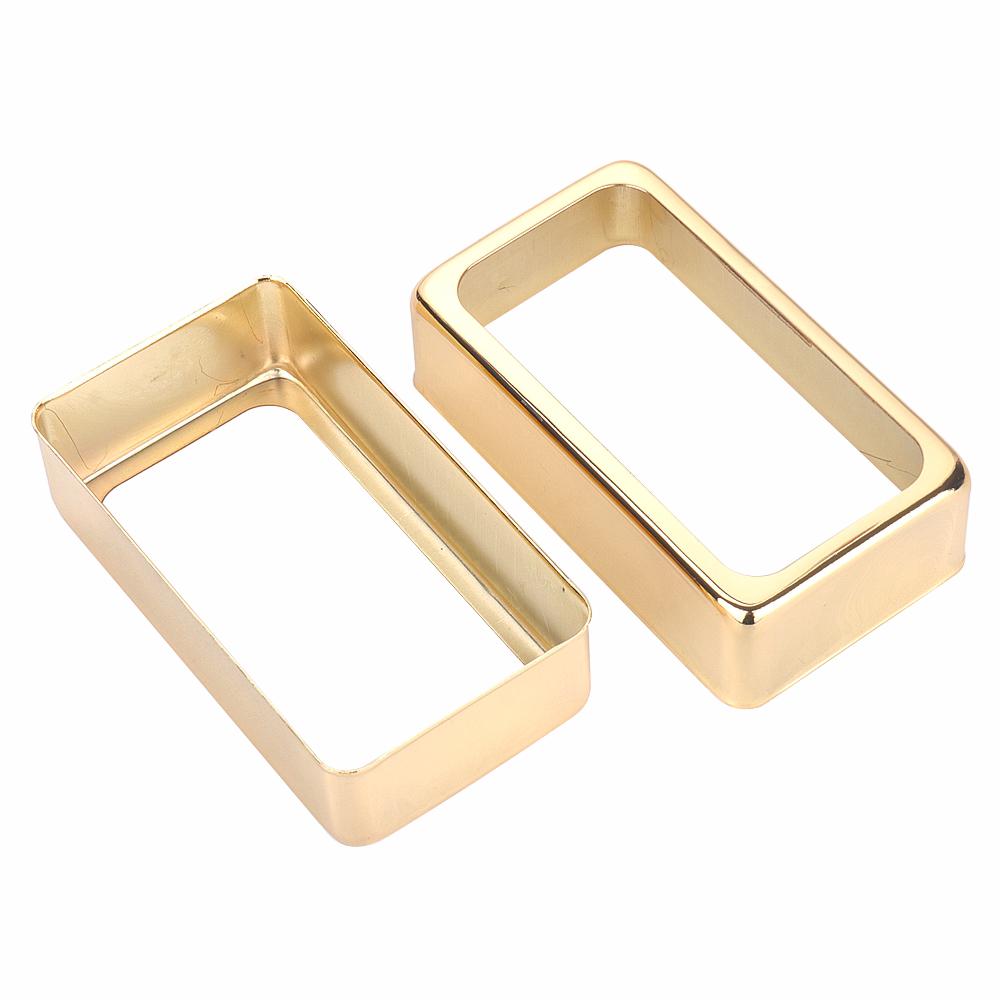 2 Stück Humbucker Tonabnehmerabdeckung Metall Offener Rahmen MontageRing Für Lp E-Gitarre