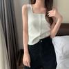 WTEMPO Women's Summer Design Knitted Camisole Vest Loose Fitting Bra Cover Sleeveless Short Top