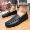 Fashion Man Leather Shoes Handmade High-quality Loafers Summer New 2025 Outdoor Casual Driving Shoes Sneakers Men Luxury Large Size