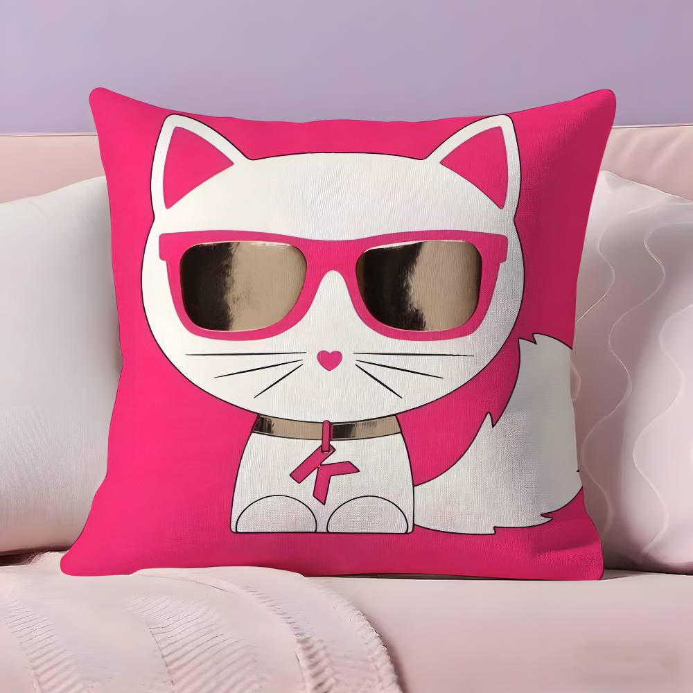 

Милый крутой кот в солнцезащитных очках Наволочка Наволочка Ультрамягкая Приятная к коже ткань Комфорт как облако и Скрытая молния 12x12Inch