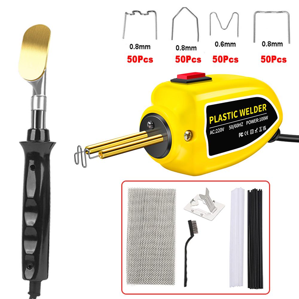 100W auto bara de protecție reparare plastic sudură mașină kit portabil pistol termic sudură plastic fier de lipit capsator fierbinte reparare instrumente auto