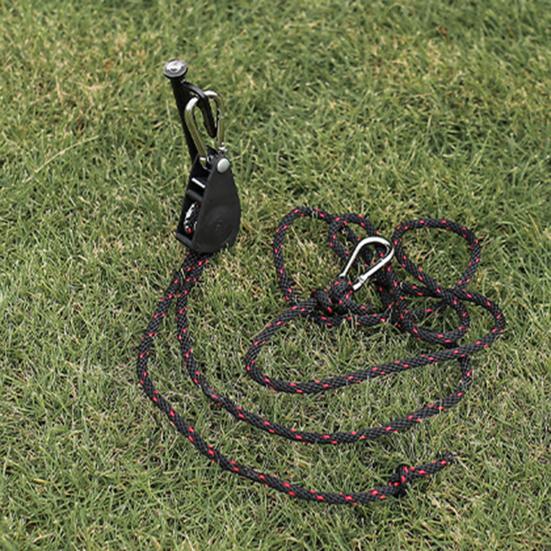 Nylon Ratchet Hanger Lightweight Quick Release Sturdy Pulley Design Tent Lifting Rope