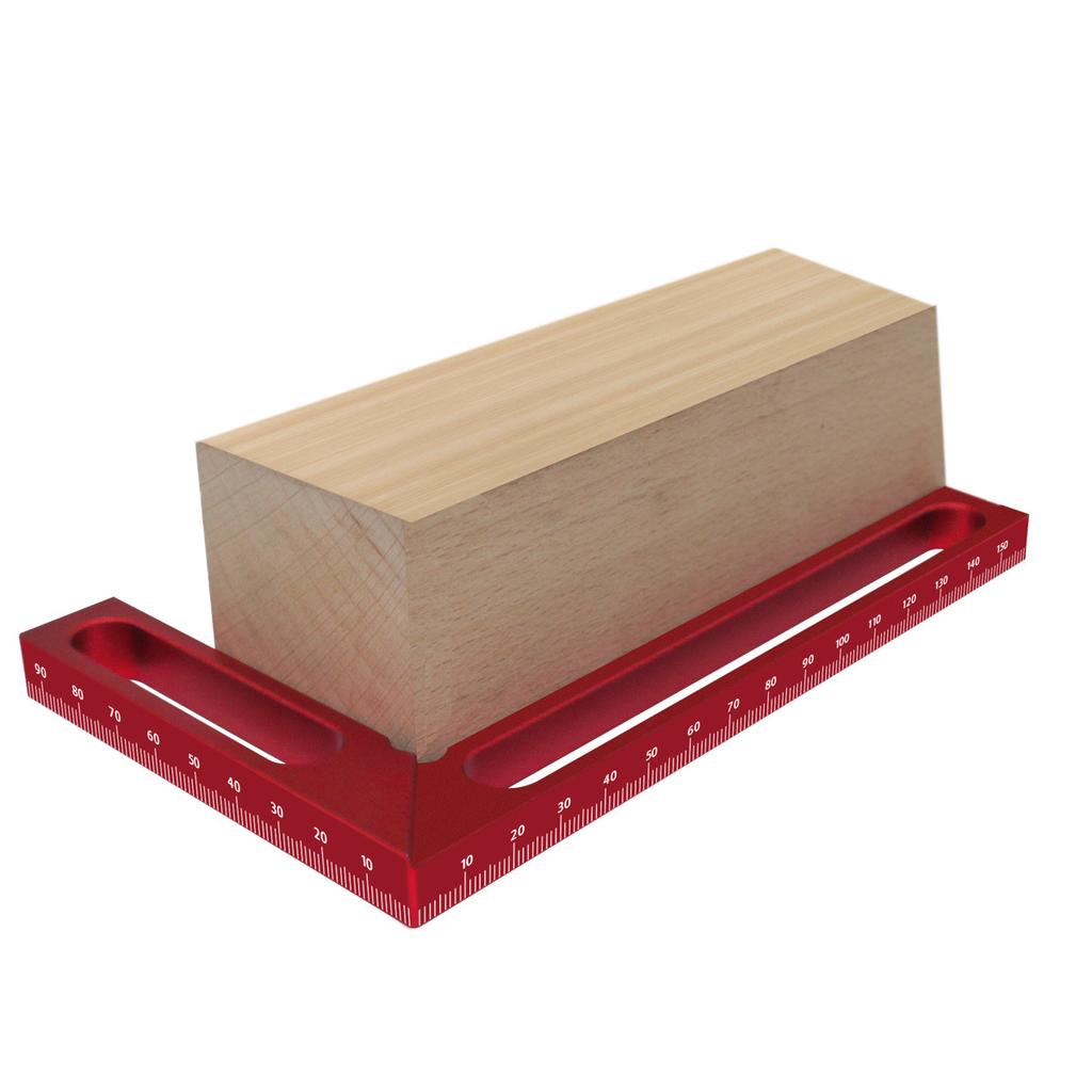 Squadra ad Angolo Retto per Falegnameria Squadra da Falegname in Alluminio Righello di Misura Altezza Calibratore ad Angolo Retto 90° per Progetti di Lavorazione del Legno