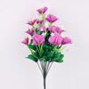 18-köpfiges künstliches Calla-Lilien-Bouquet Hoher Stiel Haus Wohnzimmer Dekoration Simulations-Calla-Lilien-Blumen mit Blättern