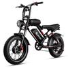Ebike S8 2000W Dual Motor 48V 25AH 20-inch Fat Tires, Front and Rear Shock Absorption, Adult Electric Bike with Pedals.