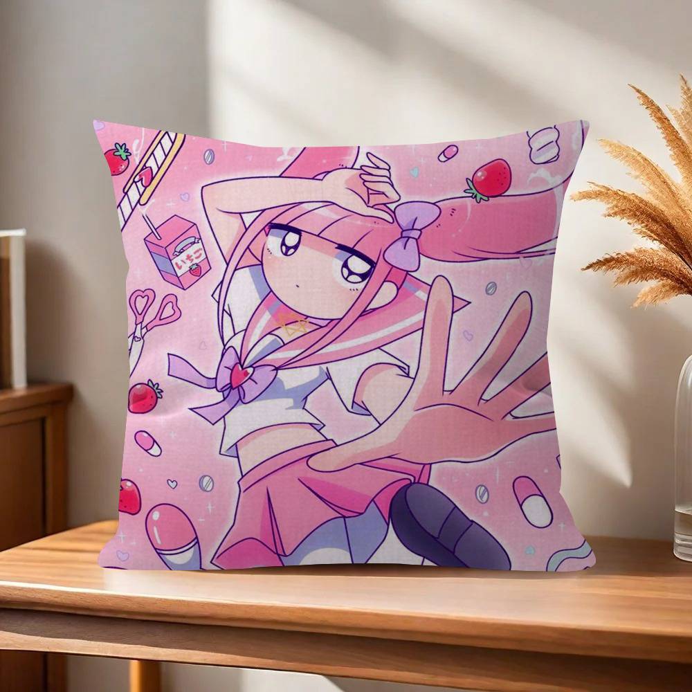 Anime Menhera Cute Chan  Pillow Cushion Cover Pillowcase Living Room Sofa Home Decor Customized