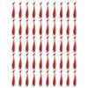 50PcsBag Artificial Fishing Lures Soft Silicone Baits Lifelike Paddle Tail SwimbaitWine Red Color