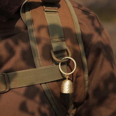 Campanello da Orso in Ottone Massiccio Attrezzatura da Escursionismo Suono Forte Chiaro Leggero Portatile Emergenza Campanello da Appendere Accessori da Campeggio