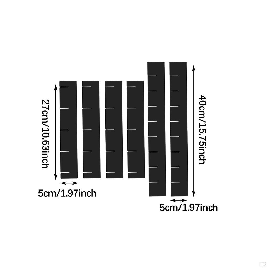 6 Pieces Drawer Dividers Organizer Partition Board Help Tidy Organizers Separators for Socks