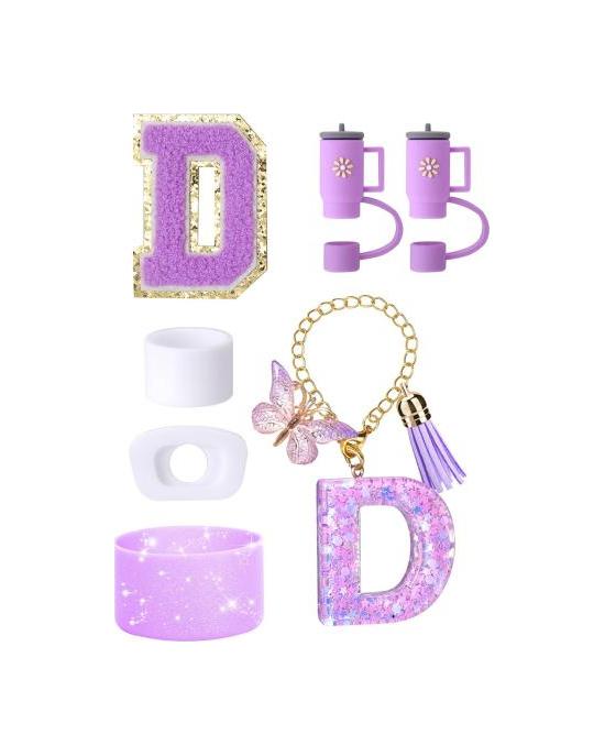 7Pcs Cup Accessories Set for 30/40oz Tumbler Silicone Straw Lid Spill-Proof Stoppers Handle