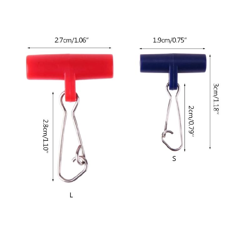 50pcs Sinker Slide Fishing Line with Duo-Lock Snap High-Strength Sinker Slider