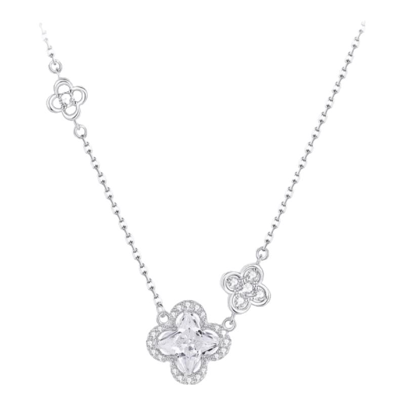 Chow Tai Seng S925 Silver Four-Leaf Clover Necklace