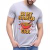 Travel Man Basic Tee Crew Neck Tshirt Brand In My Raunisex Era Bowl With Chopsticks Fashionable Man Teeshirt Workout Tshirt