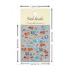 Shiny Goldfish Plastic Bag Seahorses Summer Jellyfish Starfish Shell Conch Koi Water Bubble Star Carp Nail Art Stickers Decals