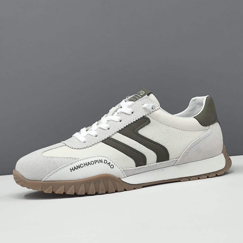 Lace-up-free Lazy Shoes Leather Board Shoes Casual Shoes