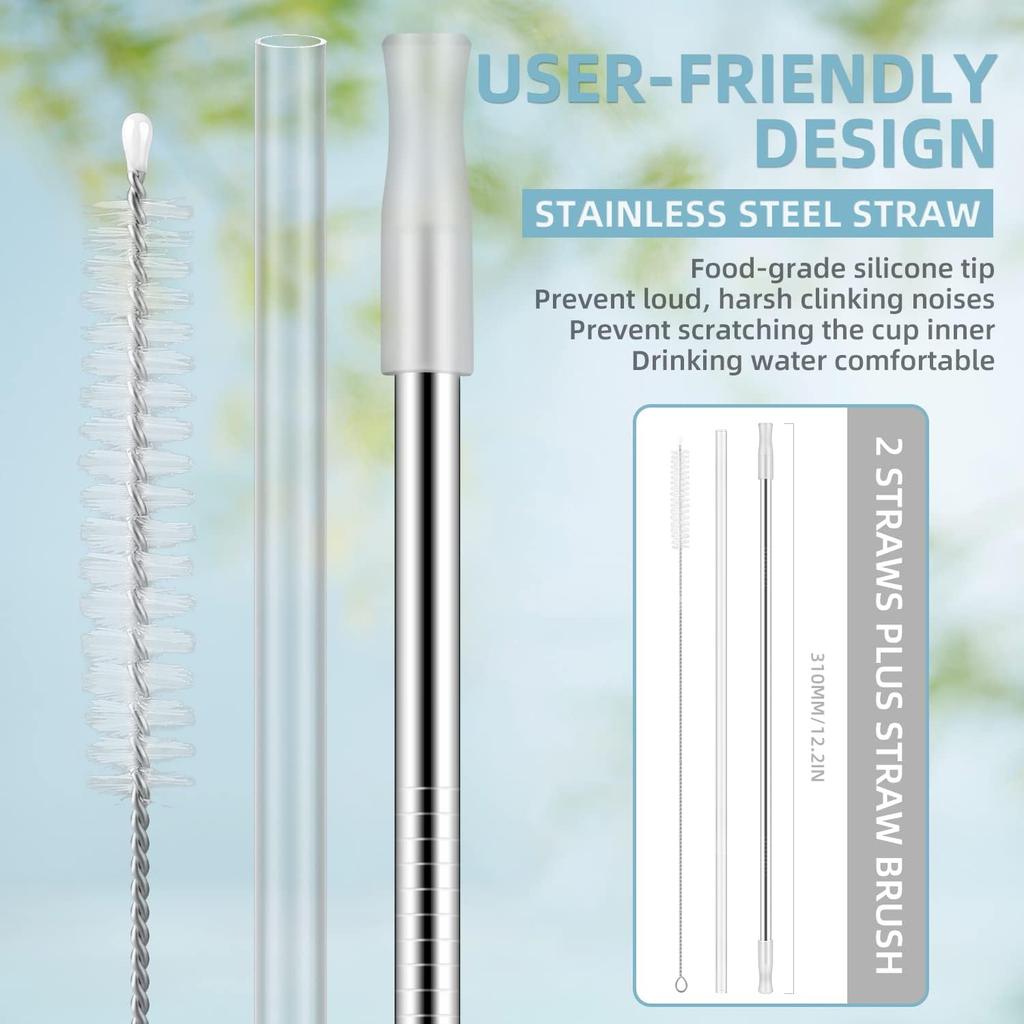 40 Oz Tumbler with Handle and Straw Lid, 100% Leak-proof Travel Coffee Mug, Stainless Steel Insulated Cup For Beverages, Keeps Cold for 34Hrs or Hot