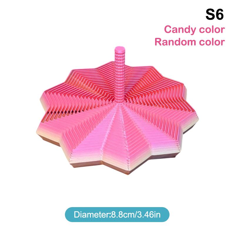 3D Printed Expanded Sensory Fidget Star Star Shaped Fidget Toys With Handles Decompression Toys Stress Relief Whirling Spiral