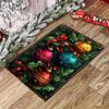 Christmas Holly Leaf Fashion Print Home Area Rug - Anti-Slip for Living Room, Sofa, Table, Large Bedside Mat, Christmas Decorati