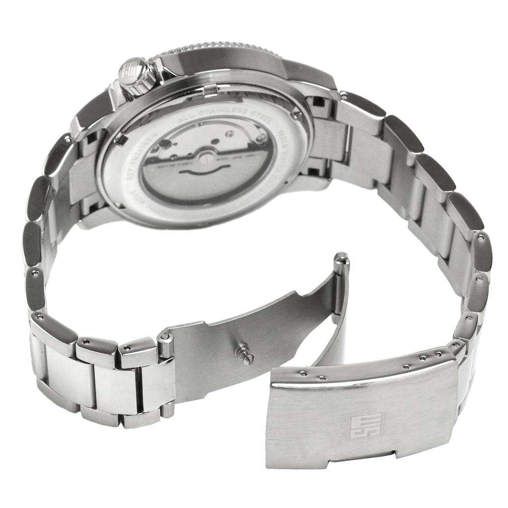 Salvatore Marra Salvatore Marra Automatic Watch Manual Winding Function Stainless Steel Strap Back Cover Skeleton Japanese Movement 10 ATM Water