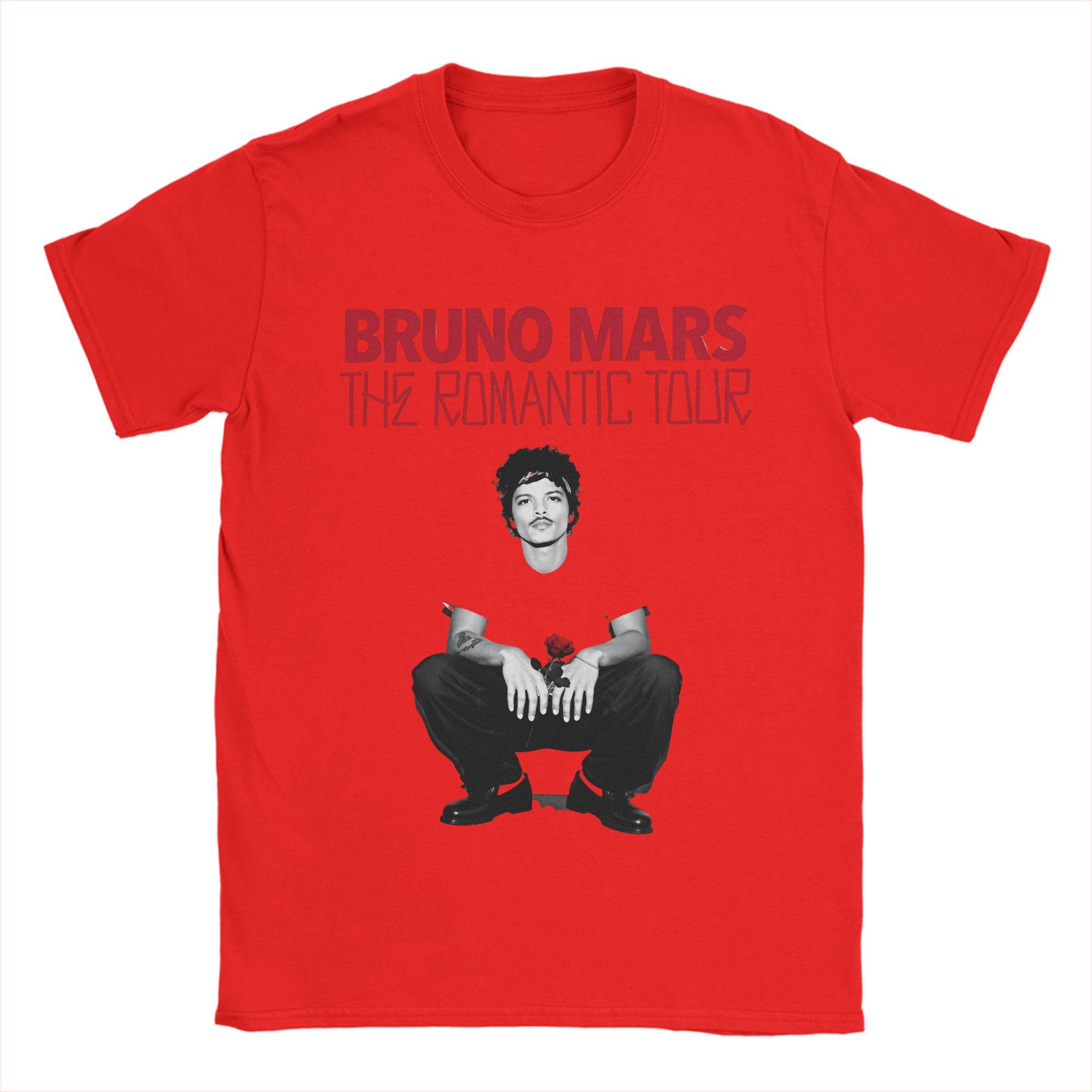 

All Seasons Bruno Mars 2026 THE ROUnisexTIC TOUR T Shirt For Unisex Cotton Tshirts Short Sleeve Clothes S