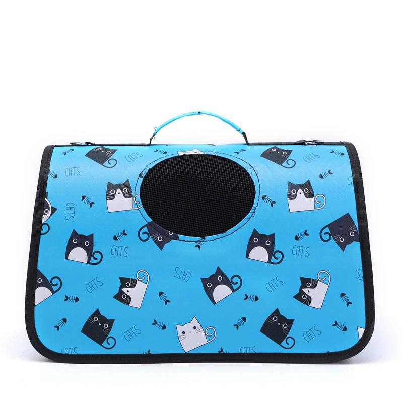 Portable Foldable Cat Carrier: Spacious, Breathable Pet Capsule for Travel