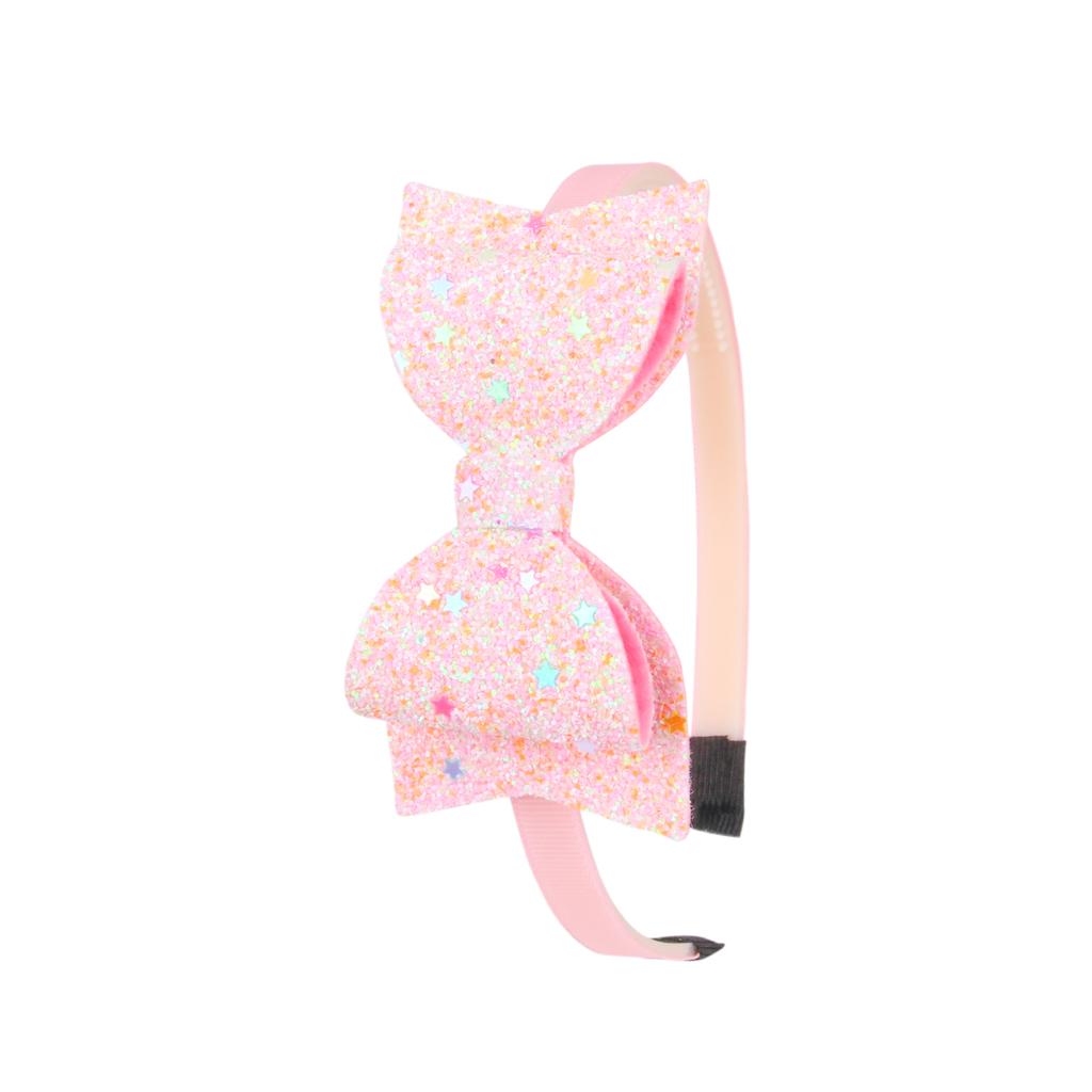 Girls Glitter Hair Bows Headbands for Girls 3.5inch Sequin Bows Hairbands Kids Hairhoops Children Hair Accessories