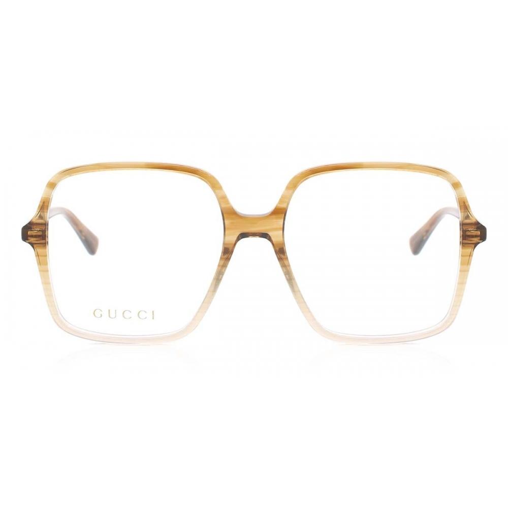 

Gucci Gg1003o 003 Women Eyeglasses Shiny Brown Havana/53