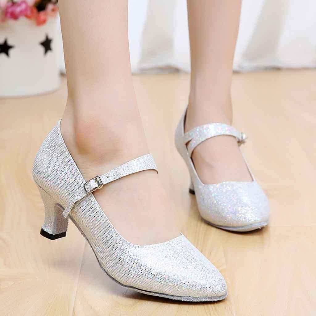 Sandalias Tacones Medios-Altos Glitter Zapatos de Baile Mujer Salón de Baile  Tango Latino Rumba Zapatos de Baile comprar a buen precio — entrega  gratuita, reseñas reales con fotos — Joom