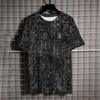 3D Printed Math Formula T-Shirt For Men Experiment Pattern T Shirts Summer Casual Short Sleeves Round Neck