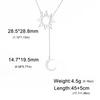 Sun Moon Pendant Necklace Women Fashion Stainless Steel Clavicle Chain Jewelry Gift for Friends New Arrival