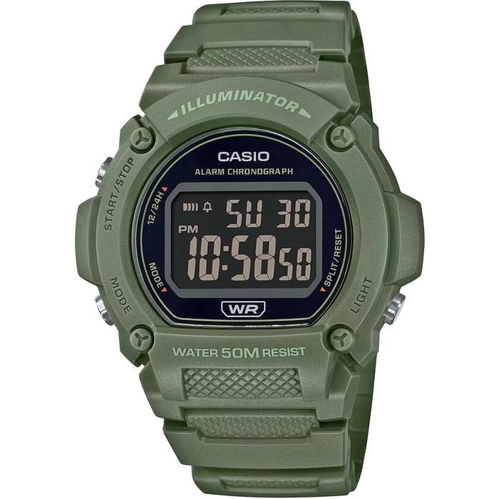 Casio Standard Digital Watch W-219HC-3BV Men s Moss Green (Imported)