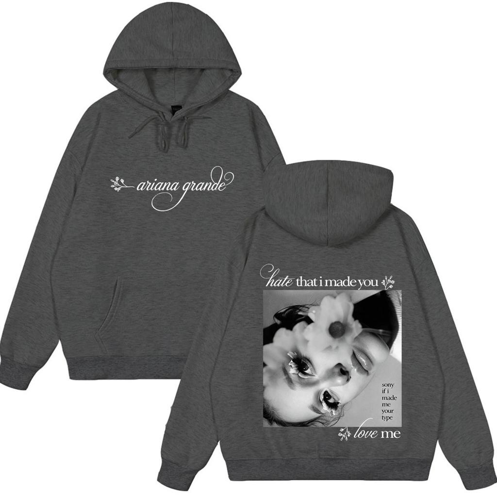Ariana Grande Petal Album Tour 2026 Print Hoodie Unisex Fashion Clothing Pullover Winter Loose Casual Vintage Sweatshirt Tops