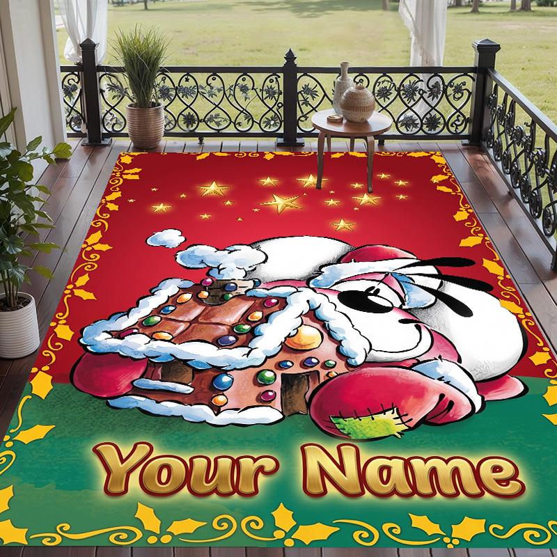 Custom Text Printed Rug Diddl Non Slip Floor Carpet For Home Room Decor