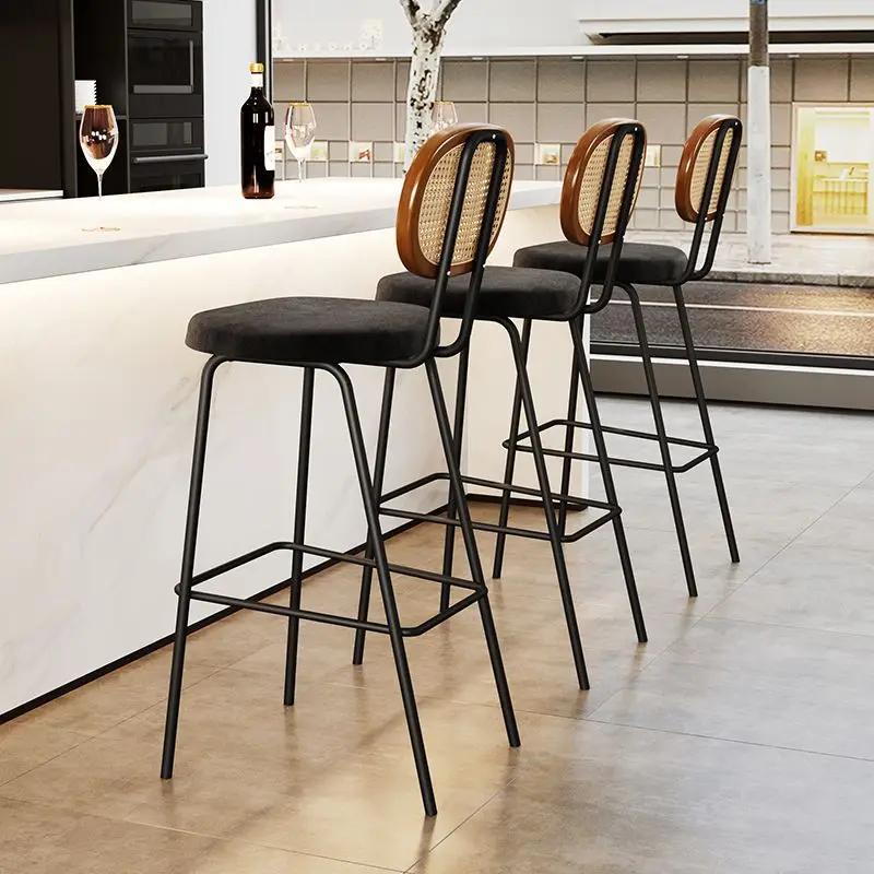 Premium Bar Chair Modern Design Comfortable Nordic Bar Chair Trendy Kitchen Banqueta Alta Para Cozinha Home Furniture