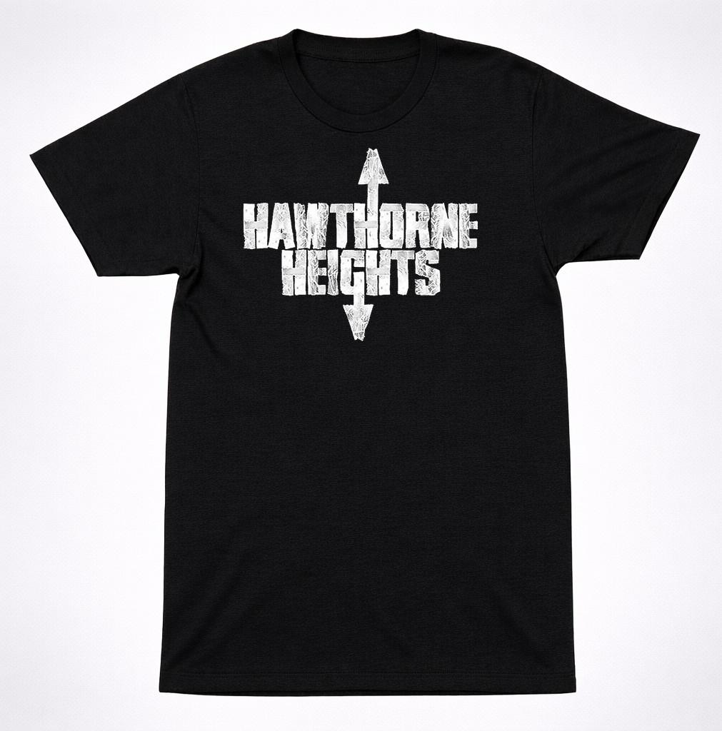 Hawthorne Heights Retro Z Lightning Bold T Shirt Emo Post Hardcore Band Tee S разноцветный