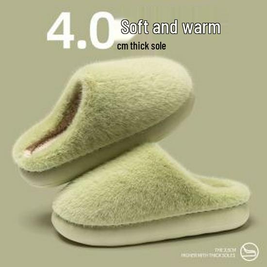 Women's Furry Cotton Slippers: Cozy, Velvet-Lined for Fall & Winter, Indoor/Outdoor, Also Available for Men