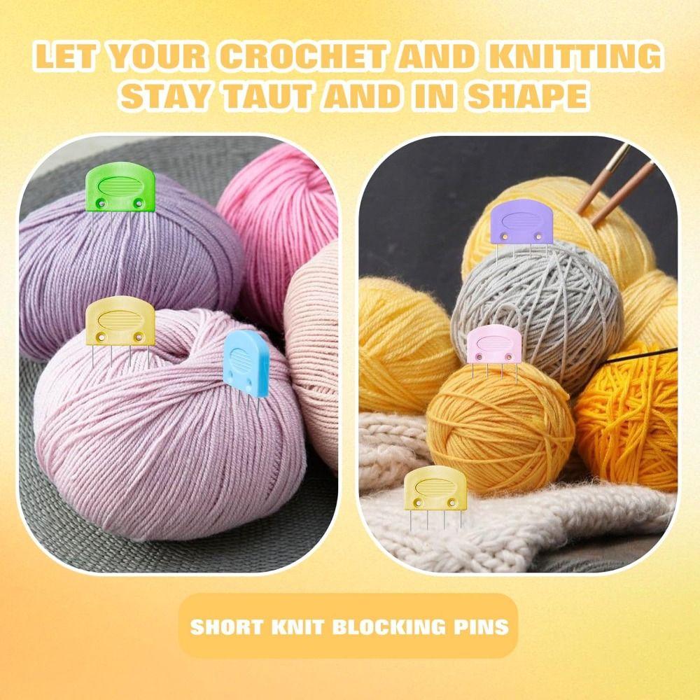 Rust-Proof Knitting Blockers Set Multiple Sizes Durable Blocking Combs Stainless Steel Blocking Mats Crocheting Supplies