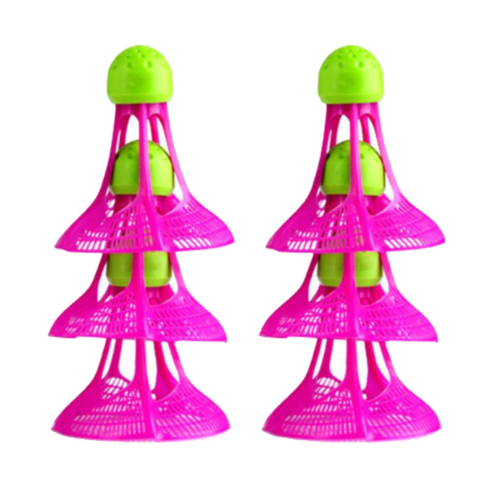 

Windproof Badminton Elastic Ball Head Nylon Plastic Badminton Colorful Badminton Set for Game Sport Entertainment 6