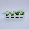 Miniature Raised Garden Bed Figurine Mini Flower Fence Planter Box Model 1/12 Scale Dollhouse Fairy Garden Decoration Accessories